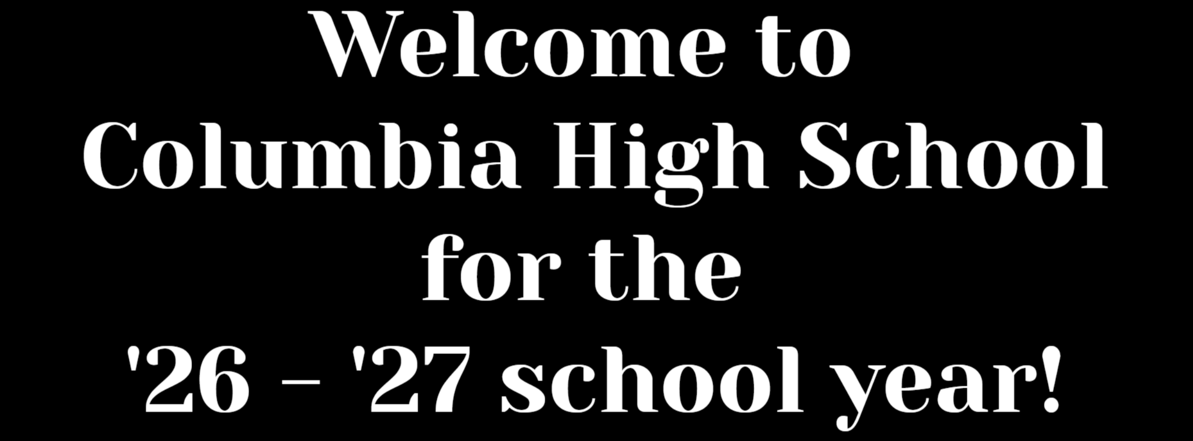 Welcome Back 26-27