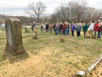 people on the cemetery