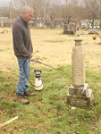 people on the cemetery