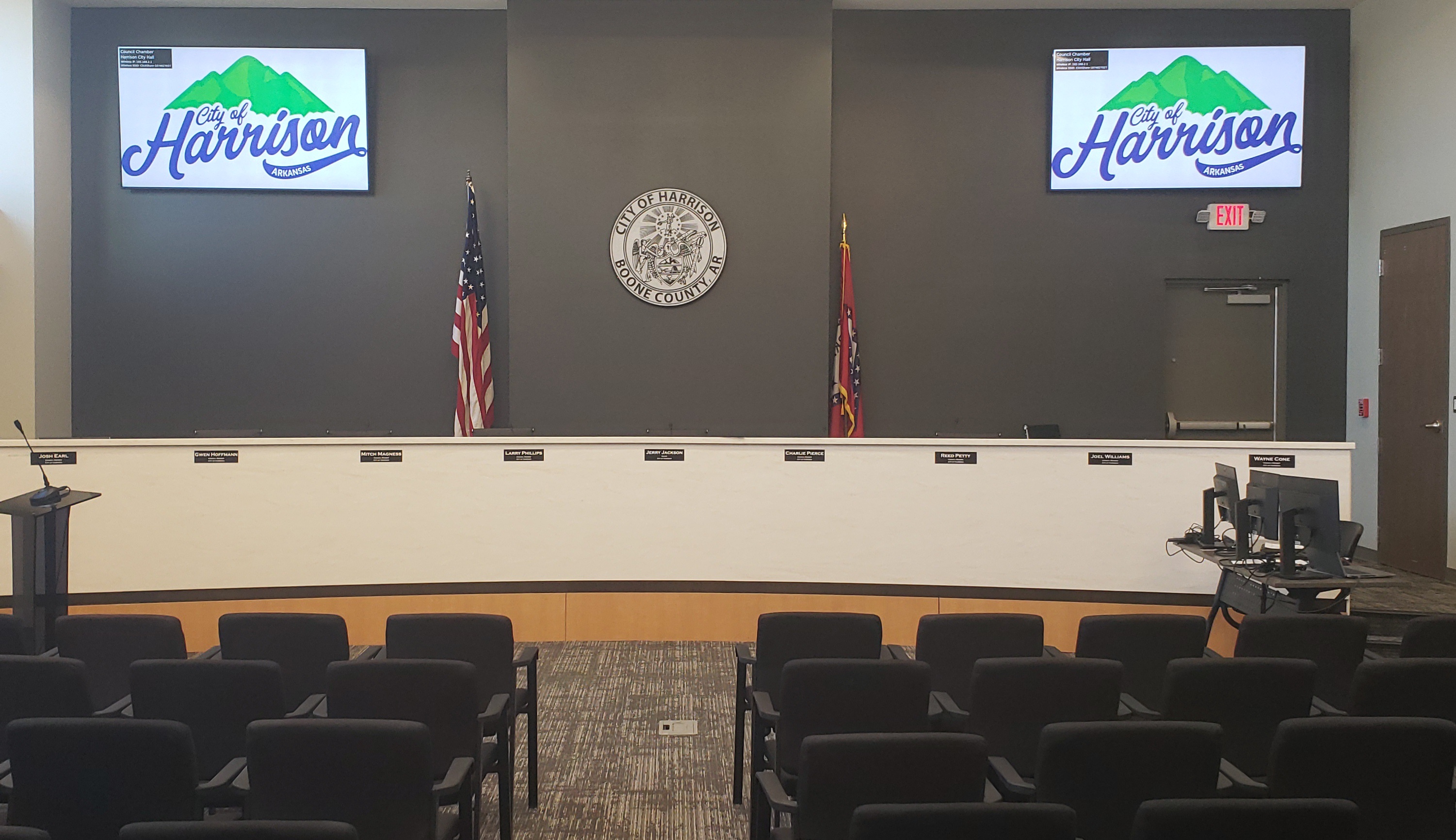 Picture of Harrison City Council Chambers at City Hall