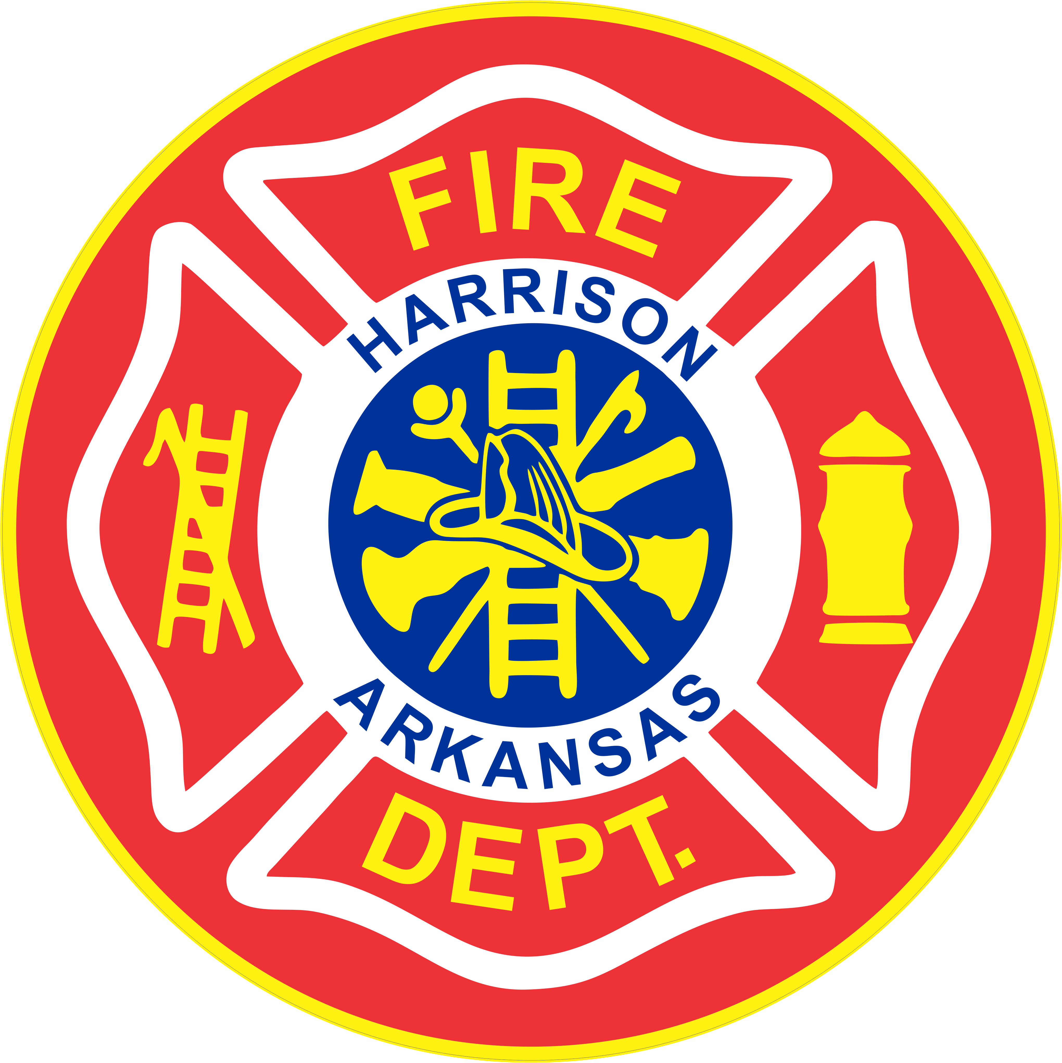 Harrison Fire Dept Maltese Cross