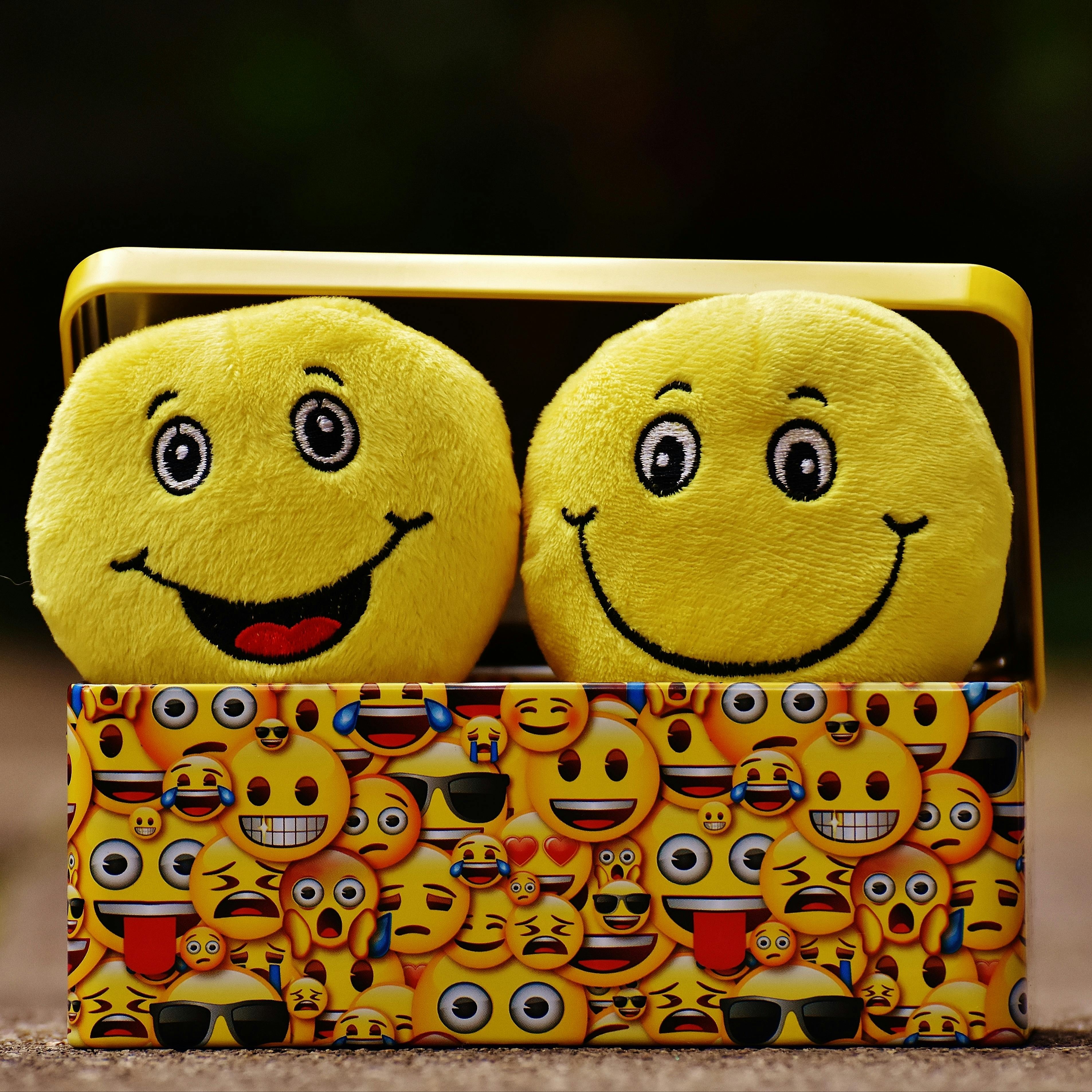 plush smiling emojis