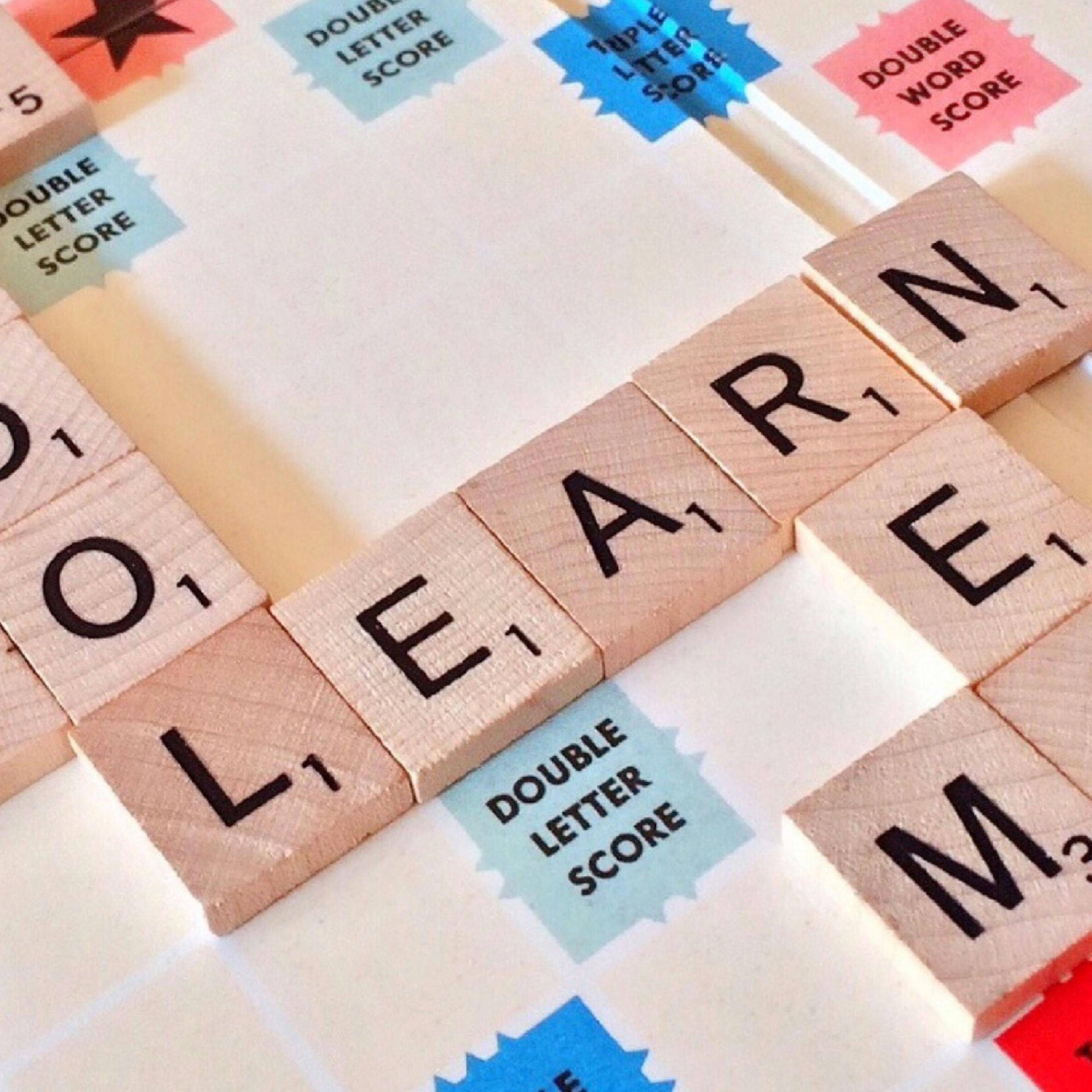 learning in scramble letters