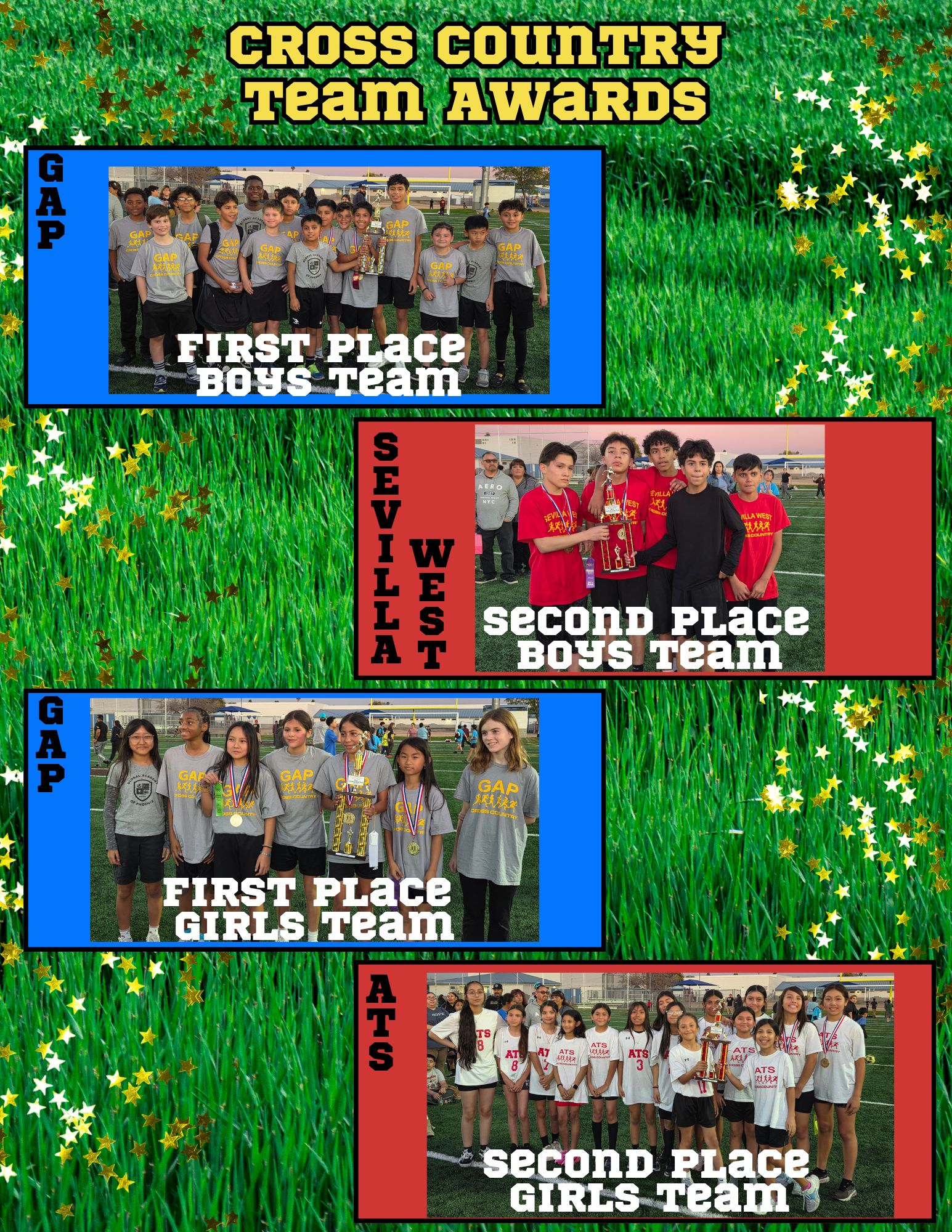 Cross Country Team Winners 