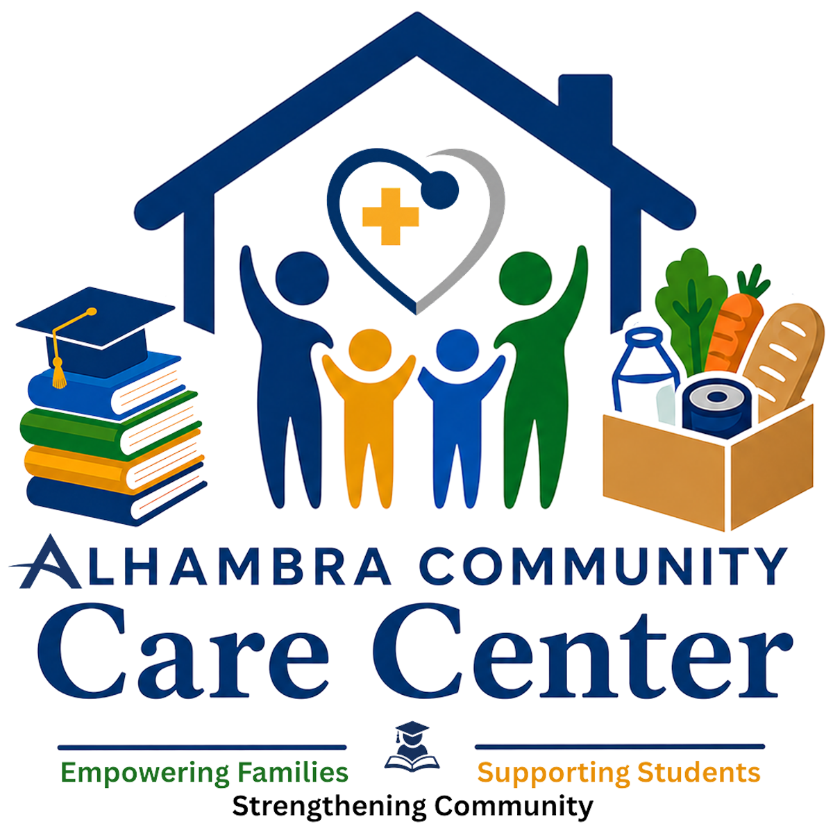 A logo featuring a pink heart outline with the words 'FAMILY RESOURCE CENTER' in bold blue letters, and the word 'CHAMBER' in smaller text above.