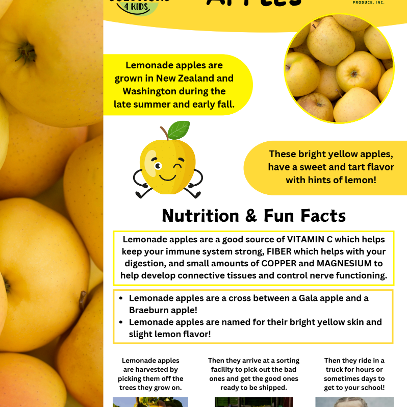 Lemonade Apples Nutrition Education Page