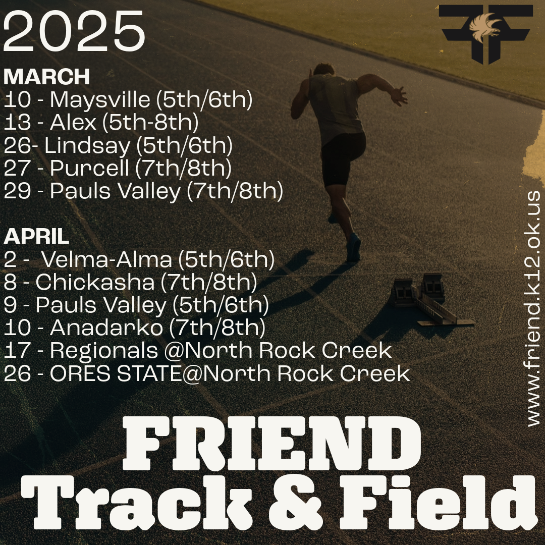 2025 Track Schedule