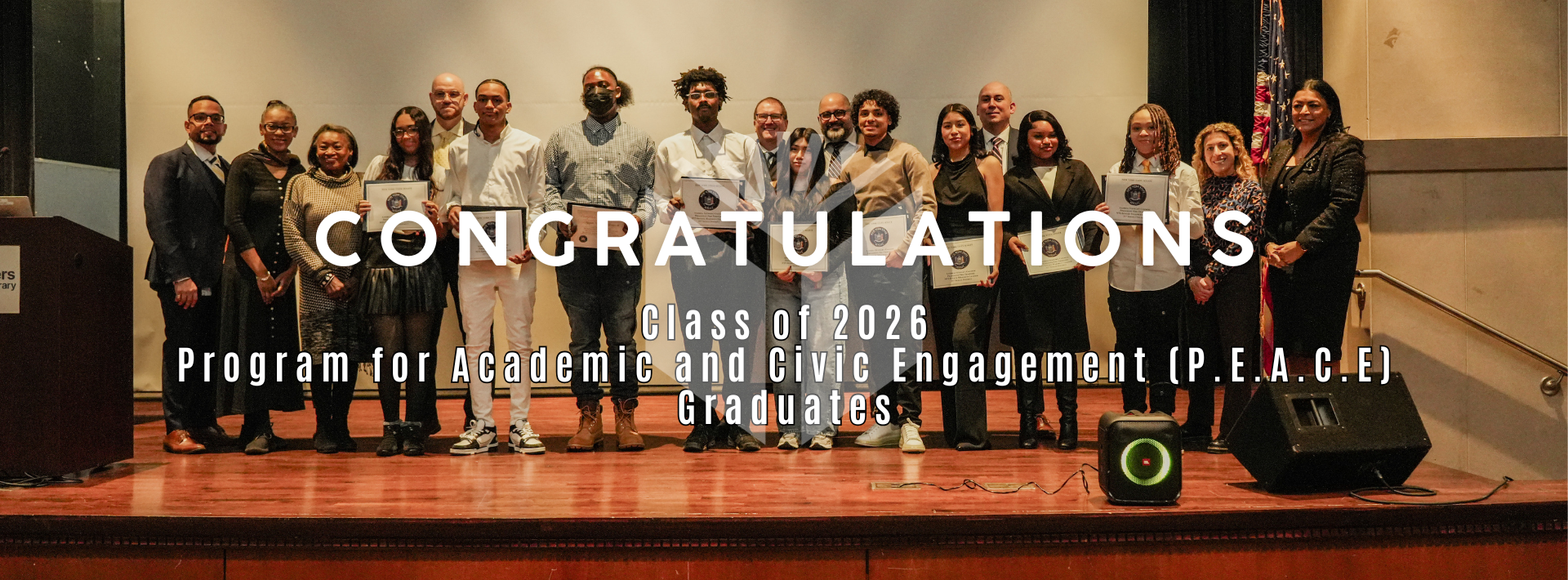 Congratultions Class of 2026 PEACE Program Graduates