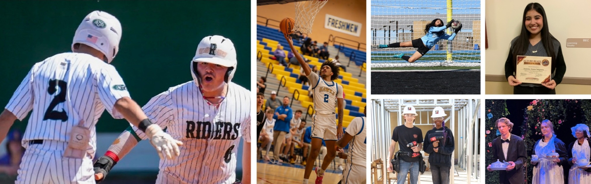 Students playing sports