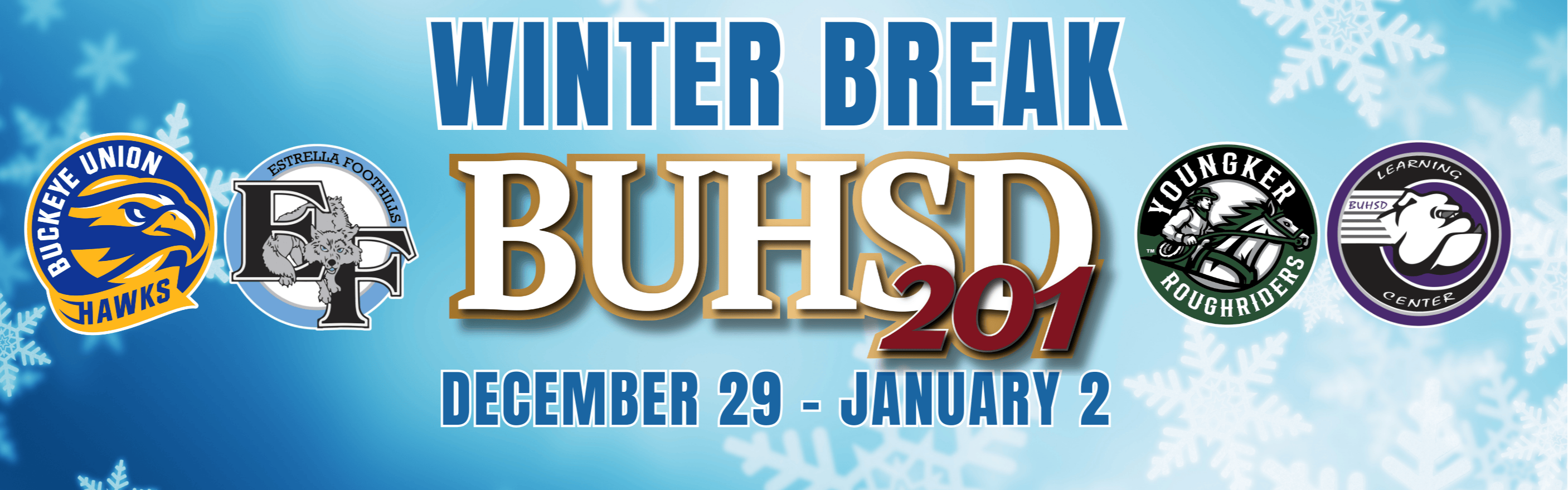 winter break banner