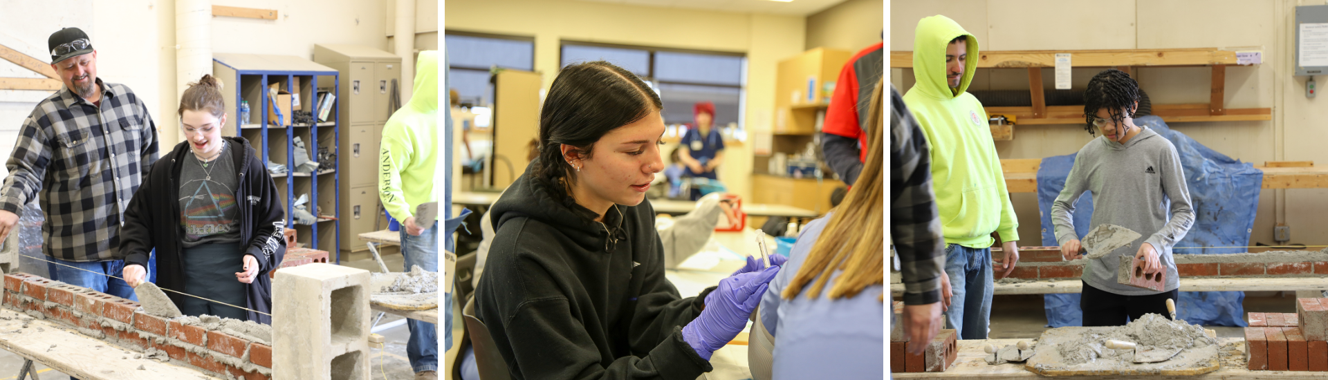 Kids in trades classes