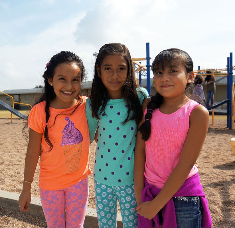 student on the playground