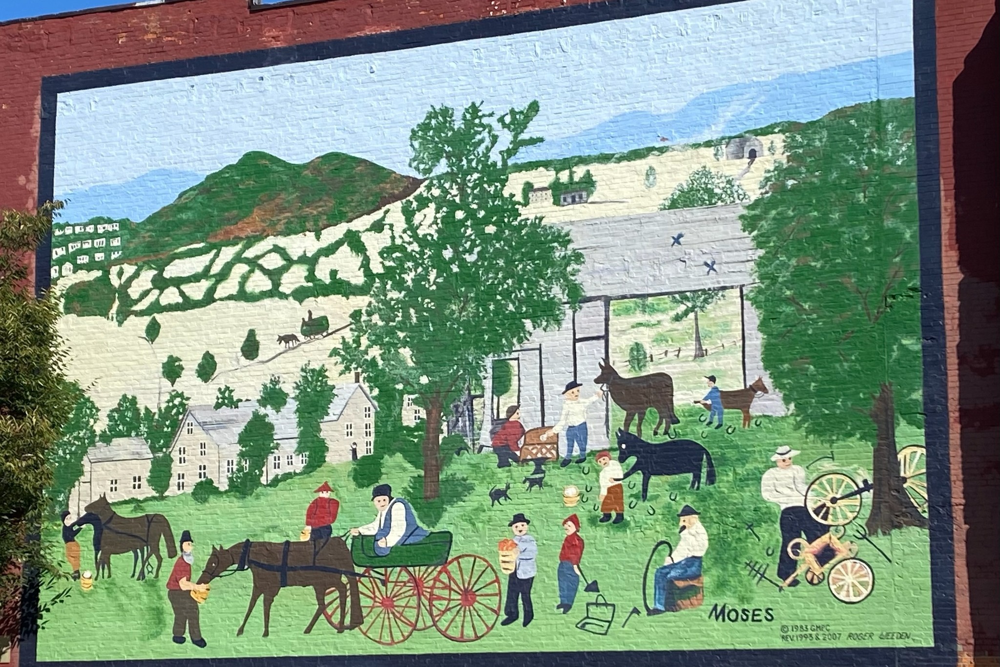 moses painting downtown