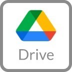A stylized triangular logo in green, yellow, and blue representing Google Drive, with the word 'Drive' underneath.