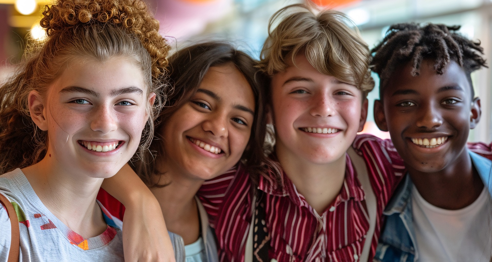 students smiling for the camera
