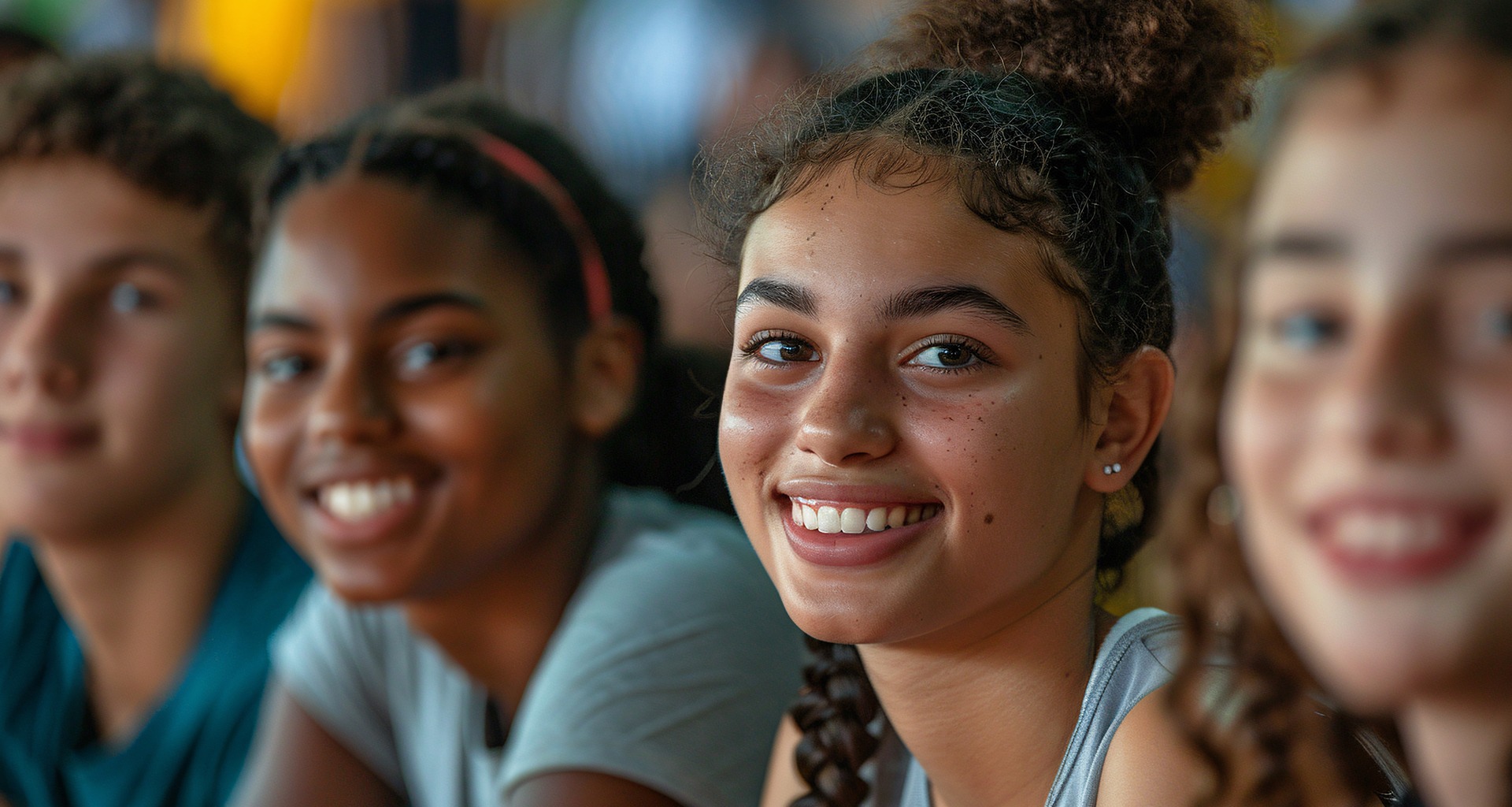 students smiling for the camera