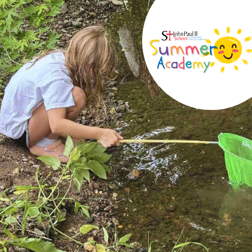 Summer Academy Child playing in creek