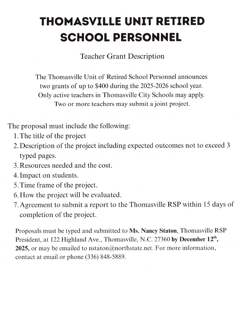 Retired Personnel Grant