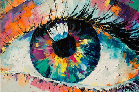 Abstract Eye Painting