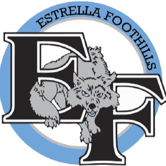 Logo features an "E" with two wolves, one atop the other, set against a blue circular background.