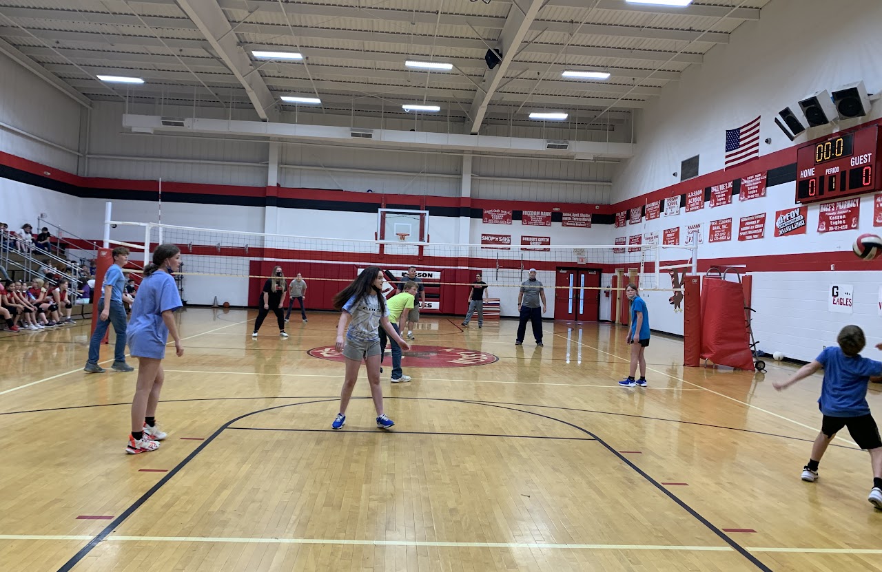 Schoolwide Volleyball Tournament with Staff, Students & Team