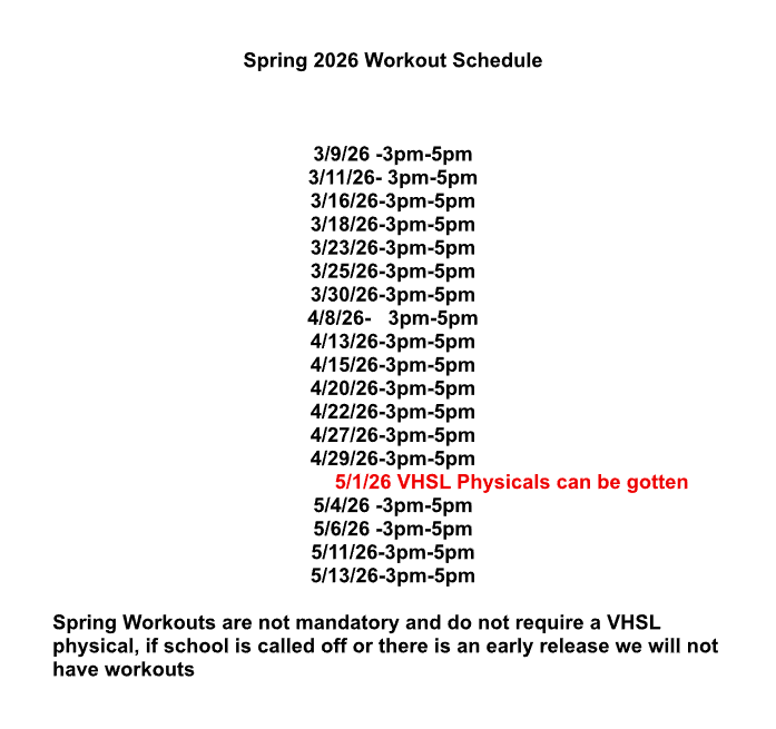 Football workout schedule