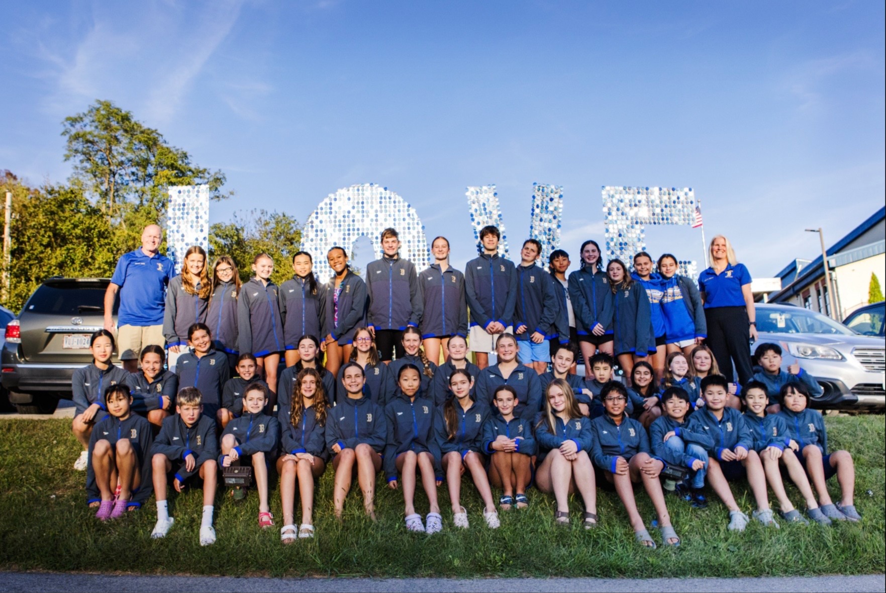 Swim and dive team photo