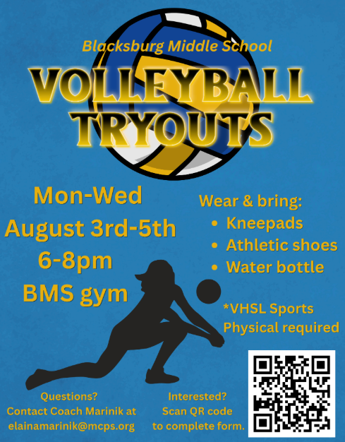 Volleyball Tryouts information