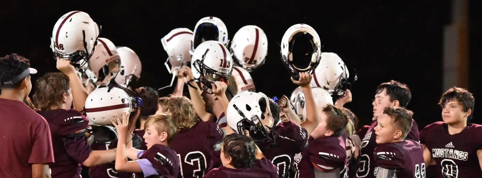 football players on the field
