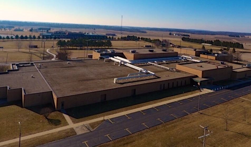 Drone picture of High School