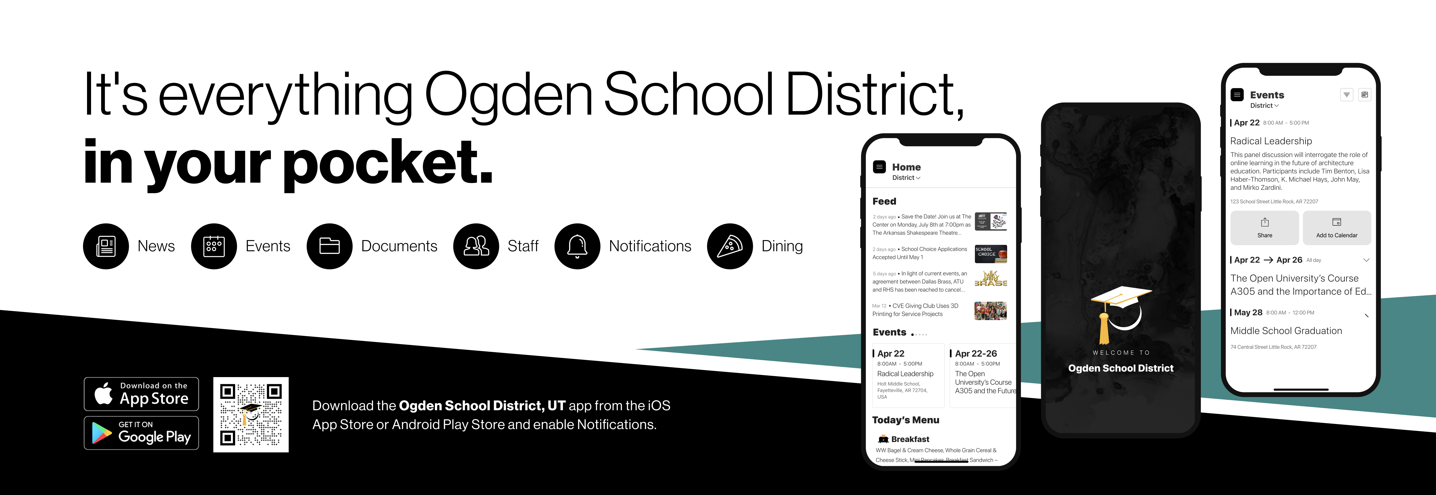 It's everything Ogden School District in your pocket! Download our app! 