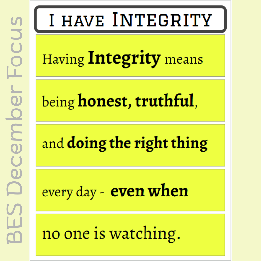 I have Integrity language
