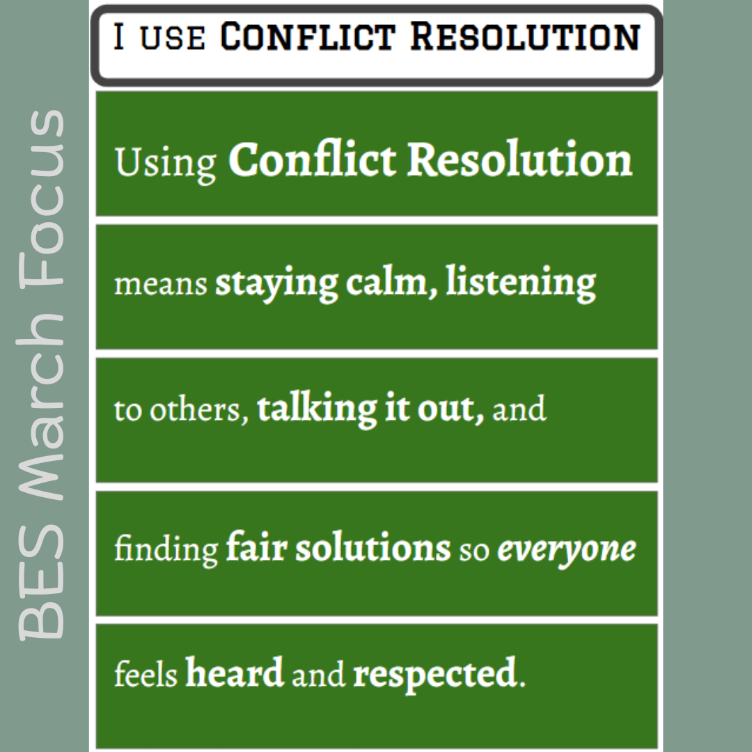 I use conflict resolution language