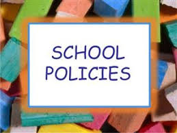 Document titled "School Policies" outlining guidelines and regulations for students and staff at the educational institution.