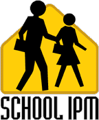 Logo of the School Integrated Pest Management program featuring a stylized graphic and text.