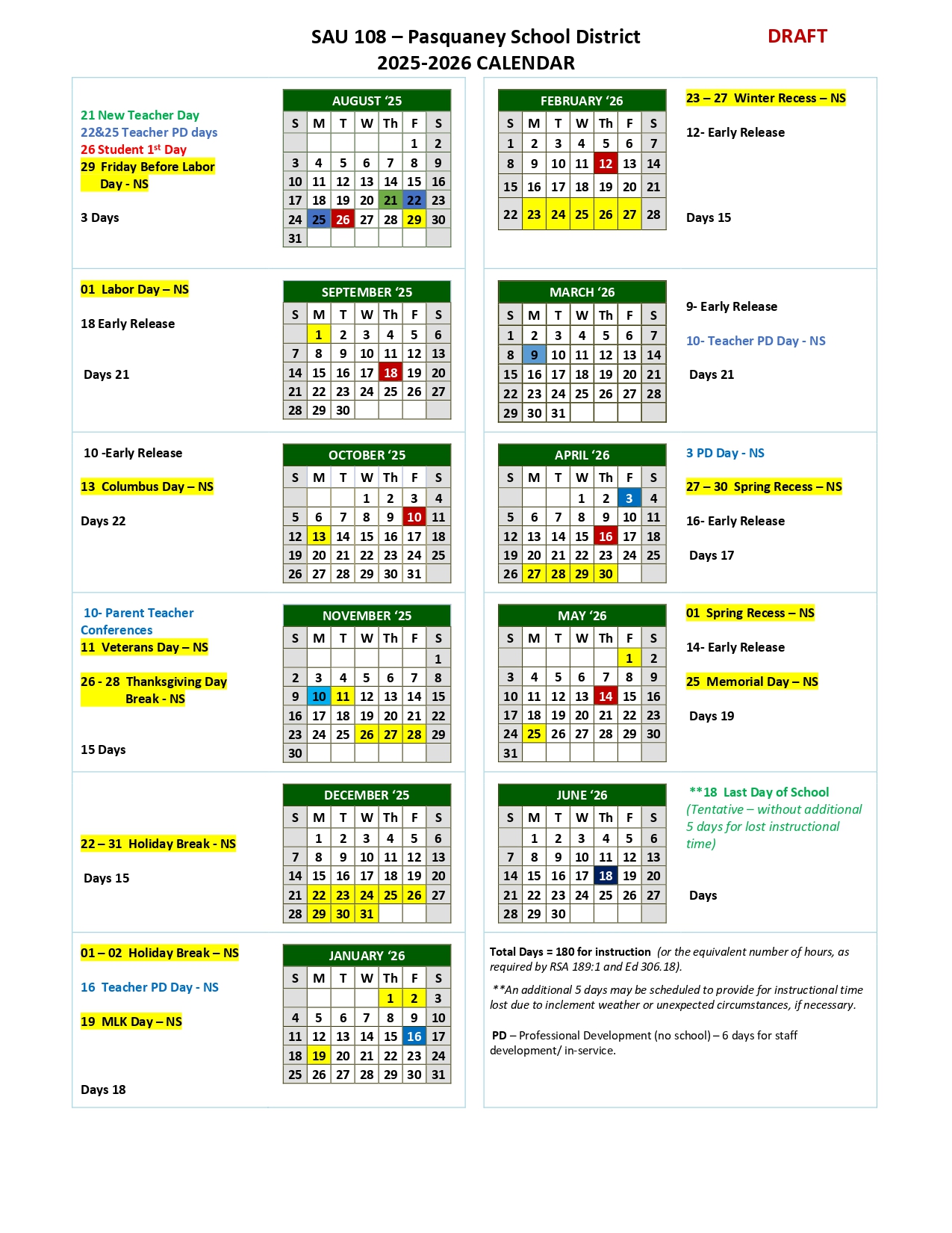 School Calendar