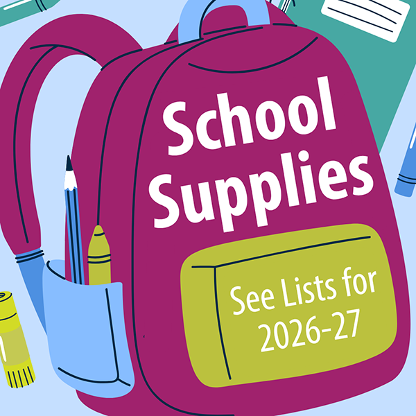 School Supplies List