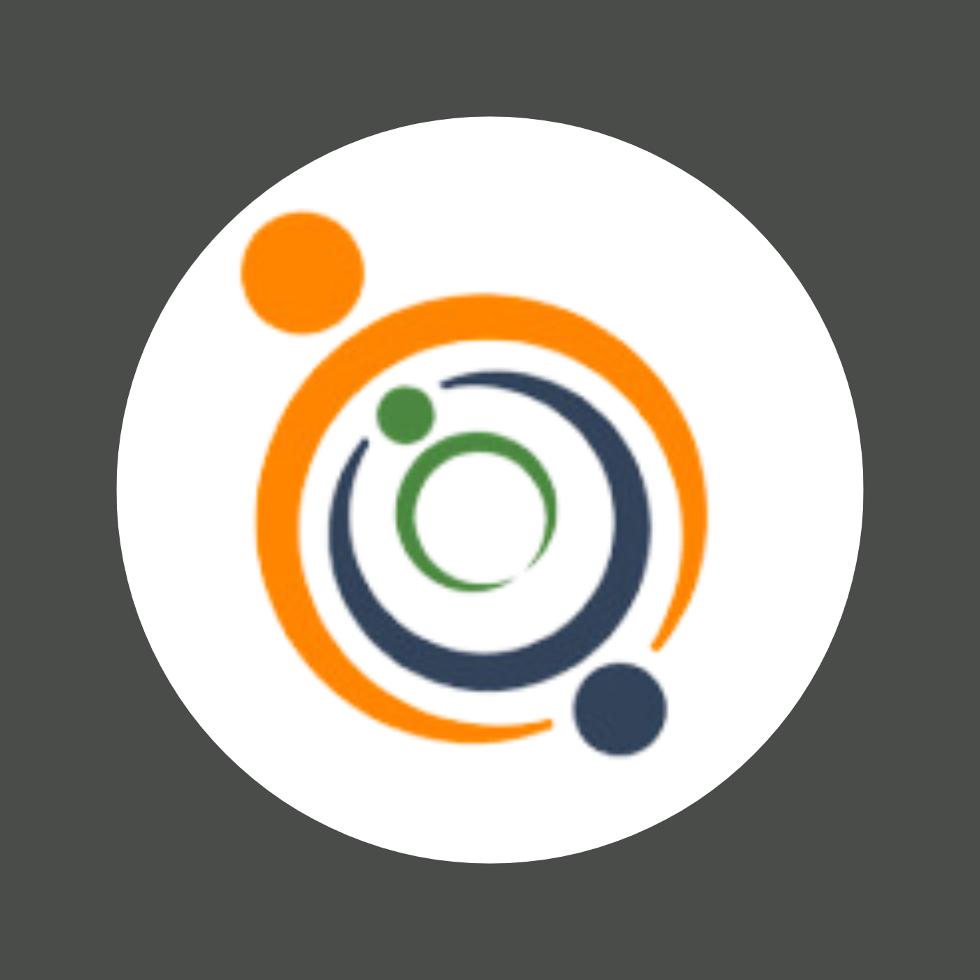 Logo featuring three interconnected circles representing the company's identity and values.