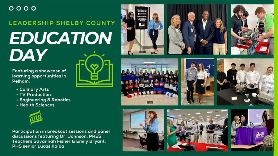 Leadership Sheffield County Education Day flyer featuring event details and engaging visuals to promote community involvement.