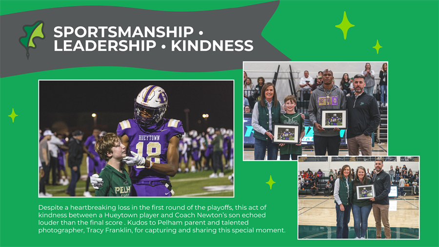 Sportsmanship, Leadership and Kindness