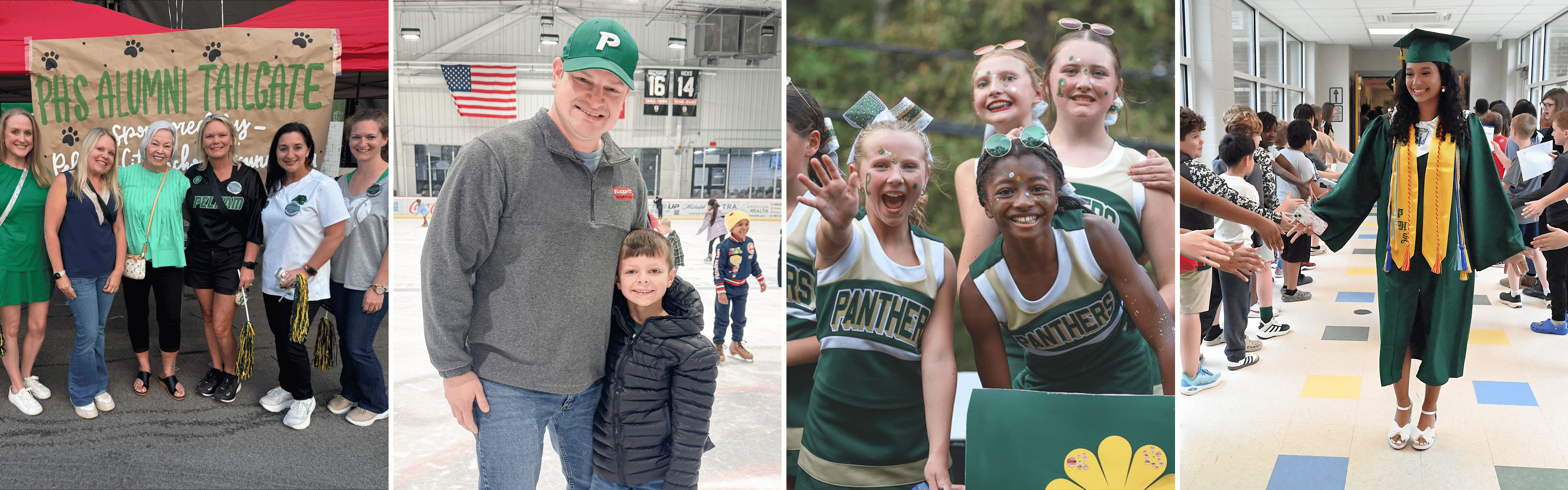 Collage of photos representing the school community