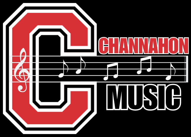 A logo featuring a large letter 'C' with musical notes and the text 'CHANNAHON MUSIC' in bold, stylized font.