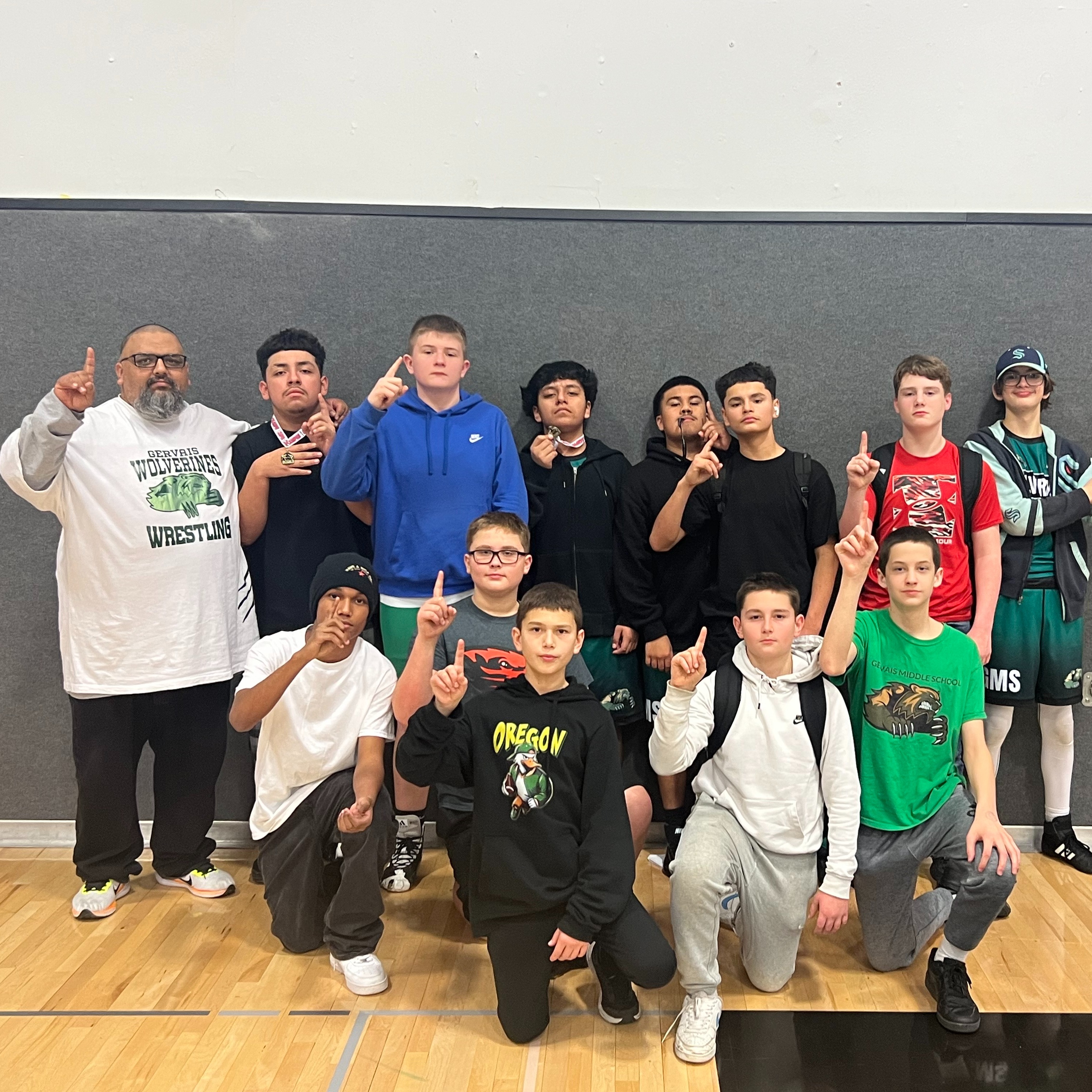 students posing for a photo
