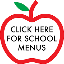 Image of an apple with School Menus word on the center
