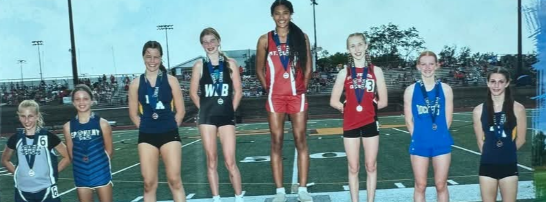 Class 1 A 8th Grade Girls 400M State Champion- Alena Graham 