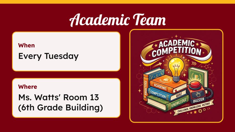 Academic Team 