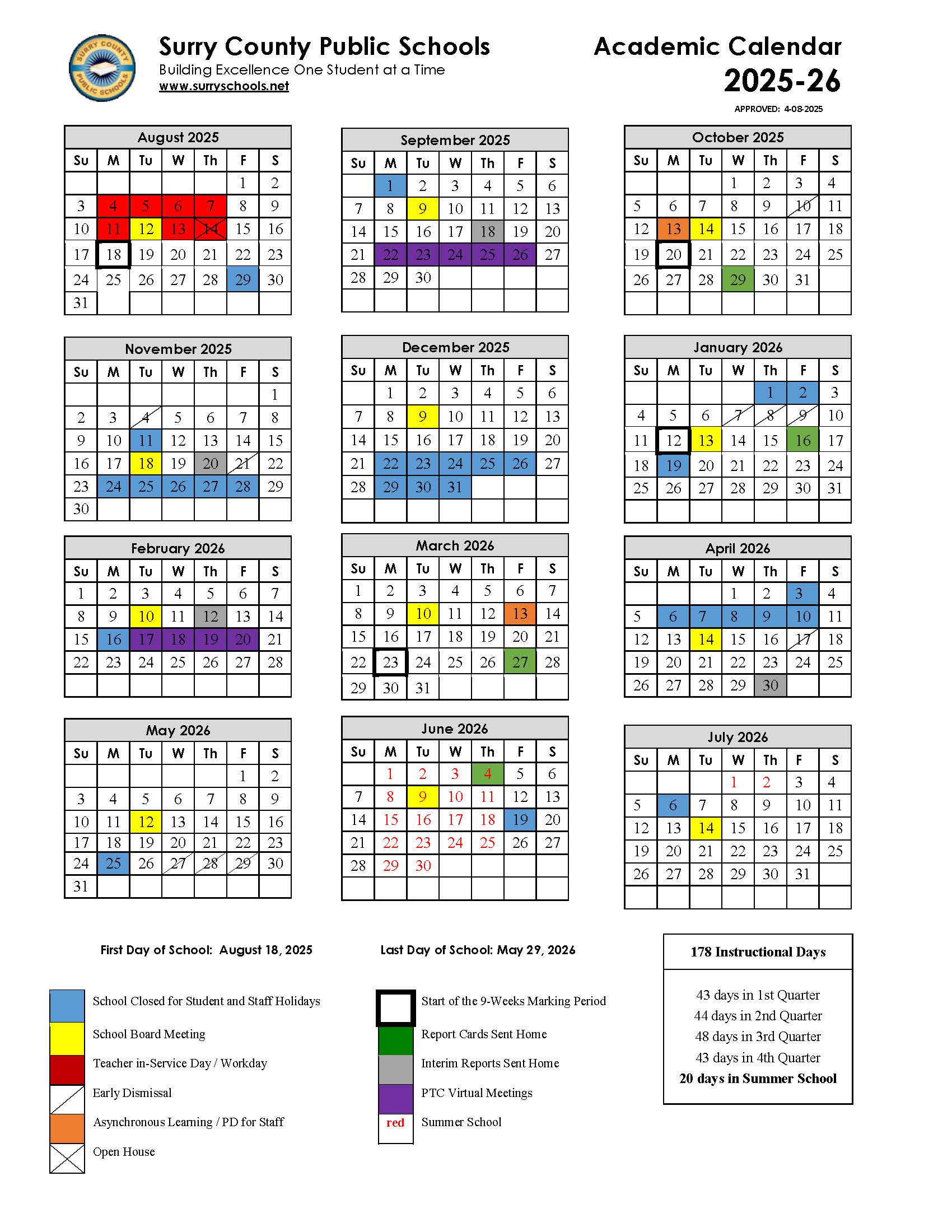 SCPS Division Calendar 2025-26 (1)