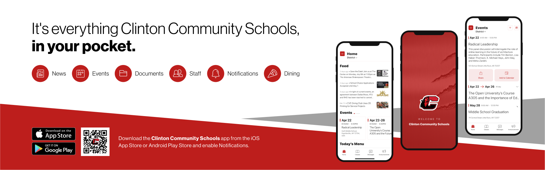 say hello to the new clinton community schools app