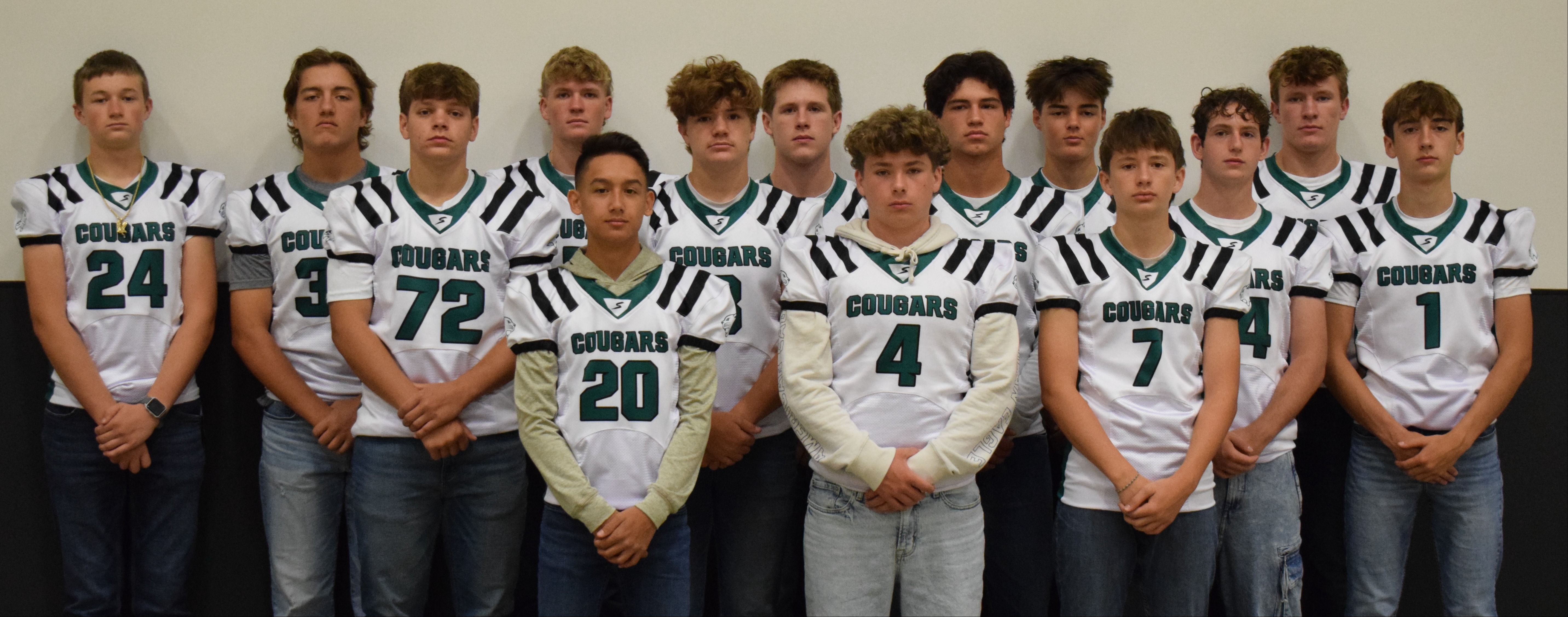 High School Football with their Coach
