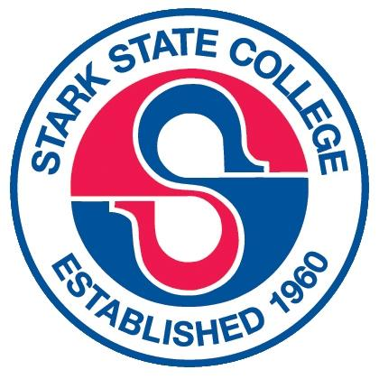 Logo of Stark State College featuring a bold design and the institution's name prominently displayed.